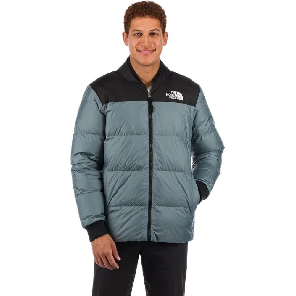 The North Face Nordic Puffer Jacket Men's 2XL Blue Long Sleeve Full Zip ONF771